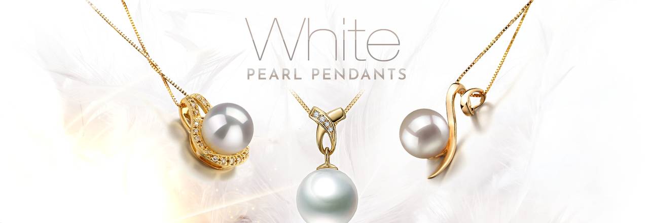 PearlsOnly White Pearl Pendants